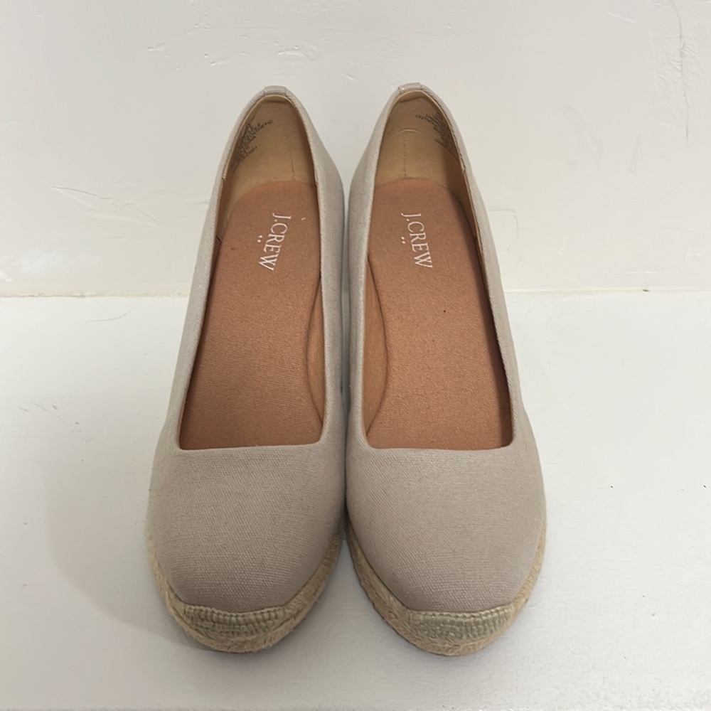 J.Crew espadrilles, flax color, 9 (new without tags)